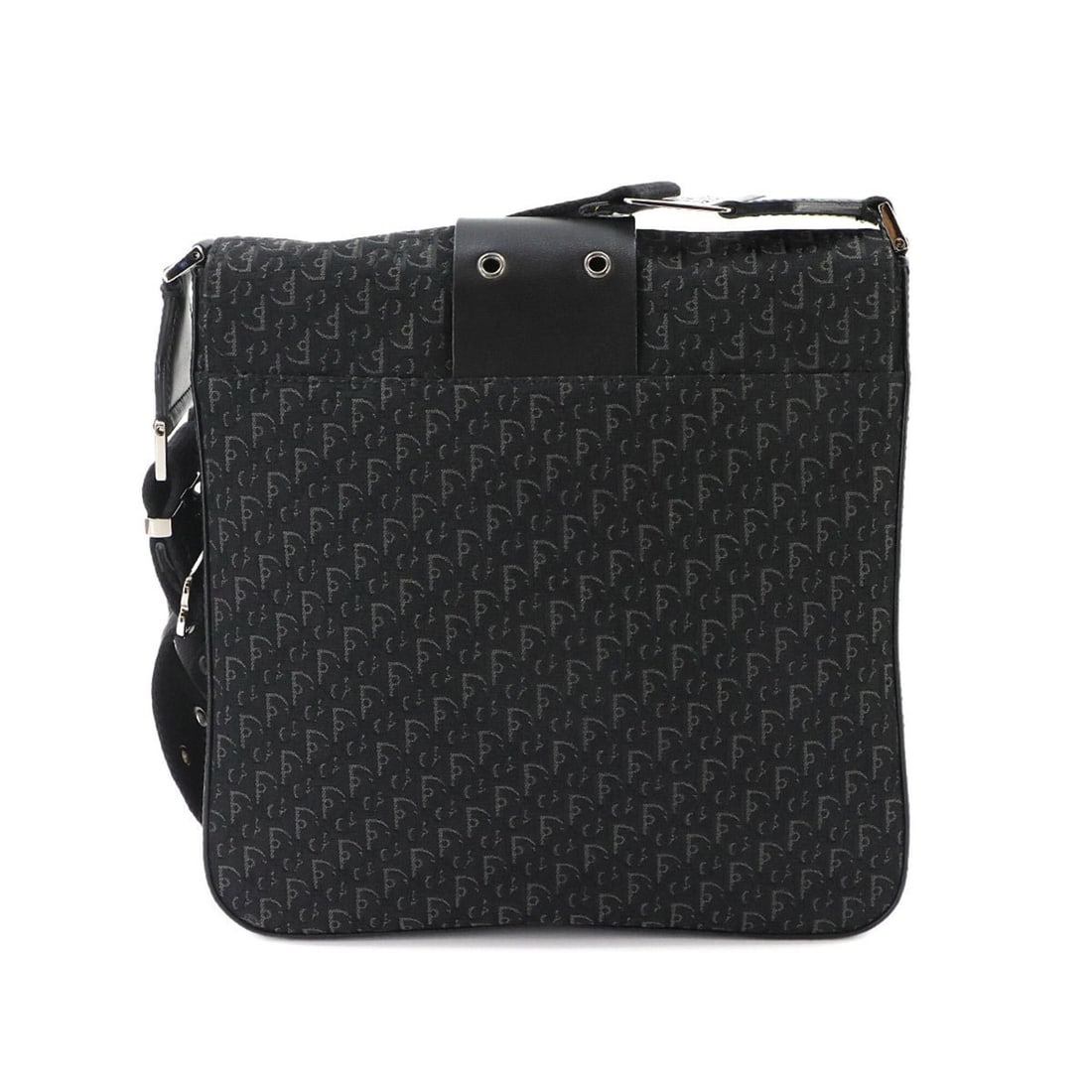 Christian Dior Trotter Street Chic Shoulder Handbag, Canvas and Leather, Black: --- Catalog ---Category: SizeWeight: 680g / 1.49lb.Size (HxWxD): 24.5cm x 24.5cm x 6cm / 9.64'' x 9.64'' x 2.36''Strap Length: 120cm / 47.24''Category: DesignType: Shoulder bagColor: BlackGender: Wome