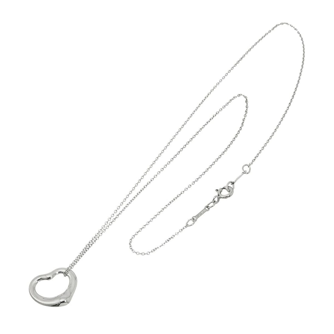 Tiffany & Co. Heart Necklace, 15.7mm wide, 43cm long, Sterling Silver (SV 925) Necklace (1 of 14)