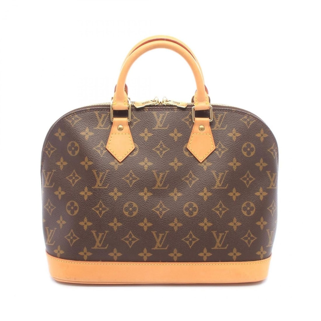 Louis Vuitton Alma PM Handbag, Coated Canvas and Leather, Monogram Pattern, Women's, Brown, M51130 (1 of 20)
