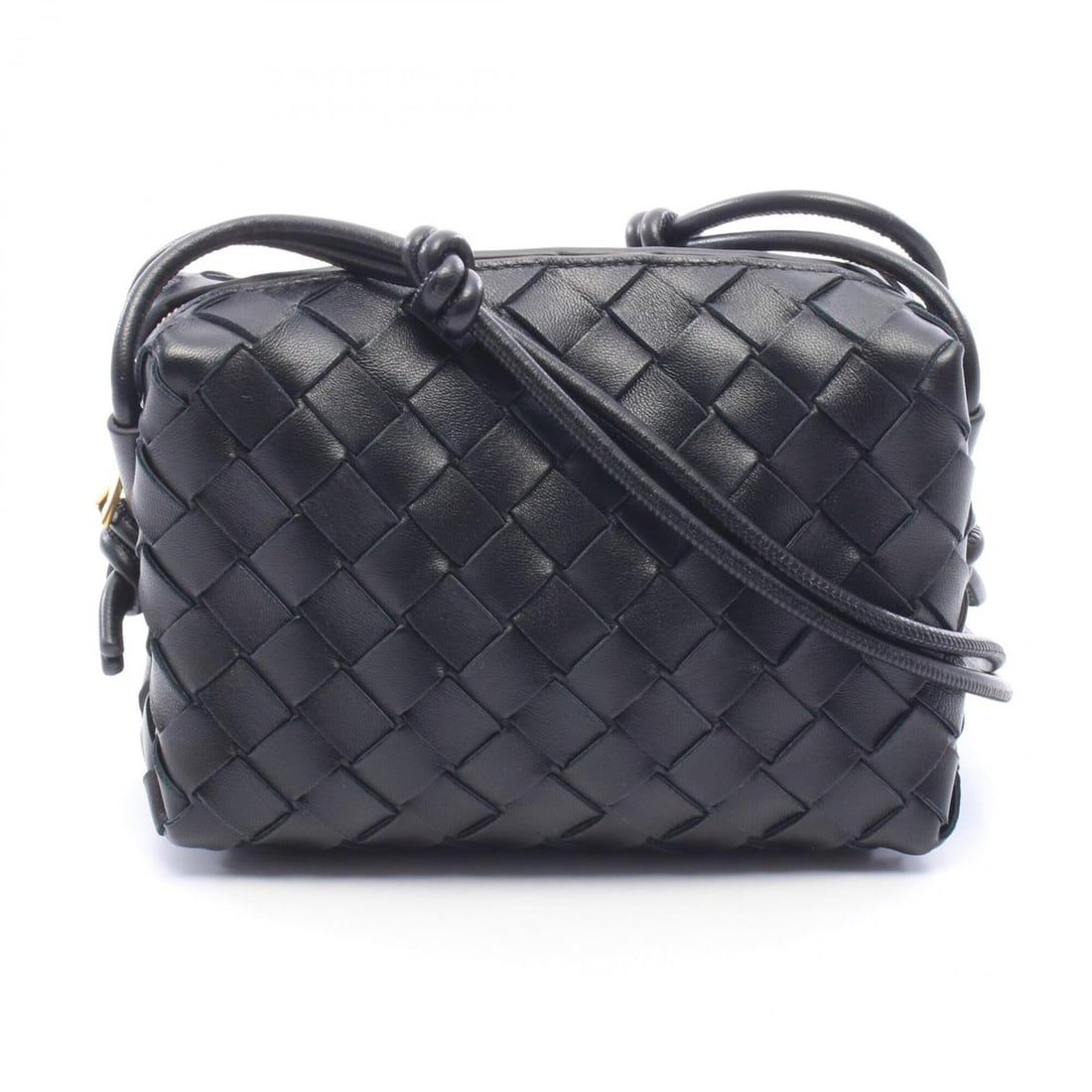 Bottega Veneta Intrecciato Mini Loop Camera Bag, Shoulder Handbag, Leather, Women's, Black,: --- Catalog ---Category: SizeSize (HxWxD): 11cm x 17cm x 6cm / 4.33'' x 6.69'' x 2.36''Category: DesignType: Handbag, Shoulder bagColor: BlackGender: WomenMaterial: Intrecciato Category: GeneralMPN: 7
