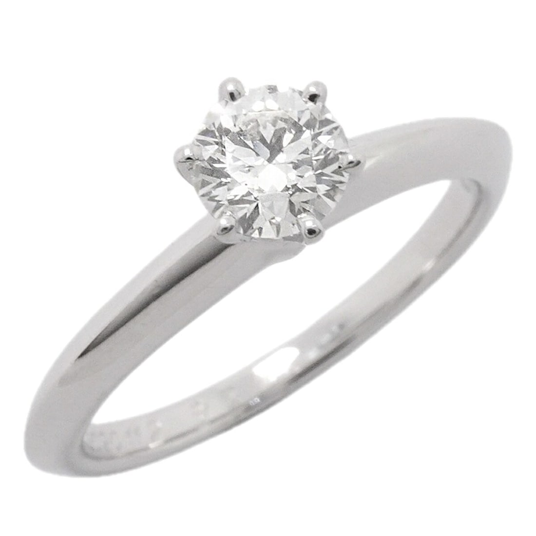 Tiffany & Co. Solitaire Ring, 1PD (One Diamond), Pt950 Platinum, 0.36ct Diamond, Size 7.5 (Women's) (1 of 17)