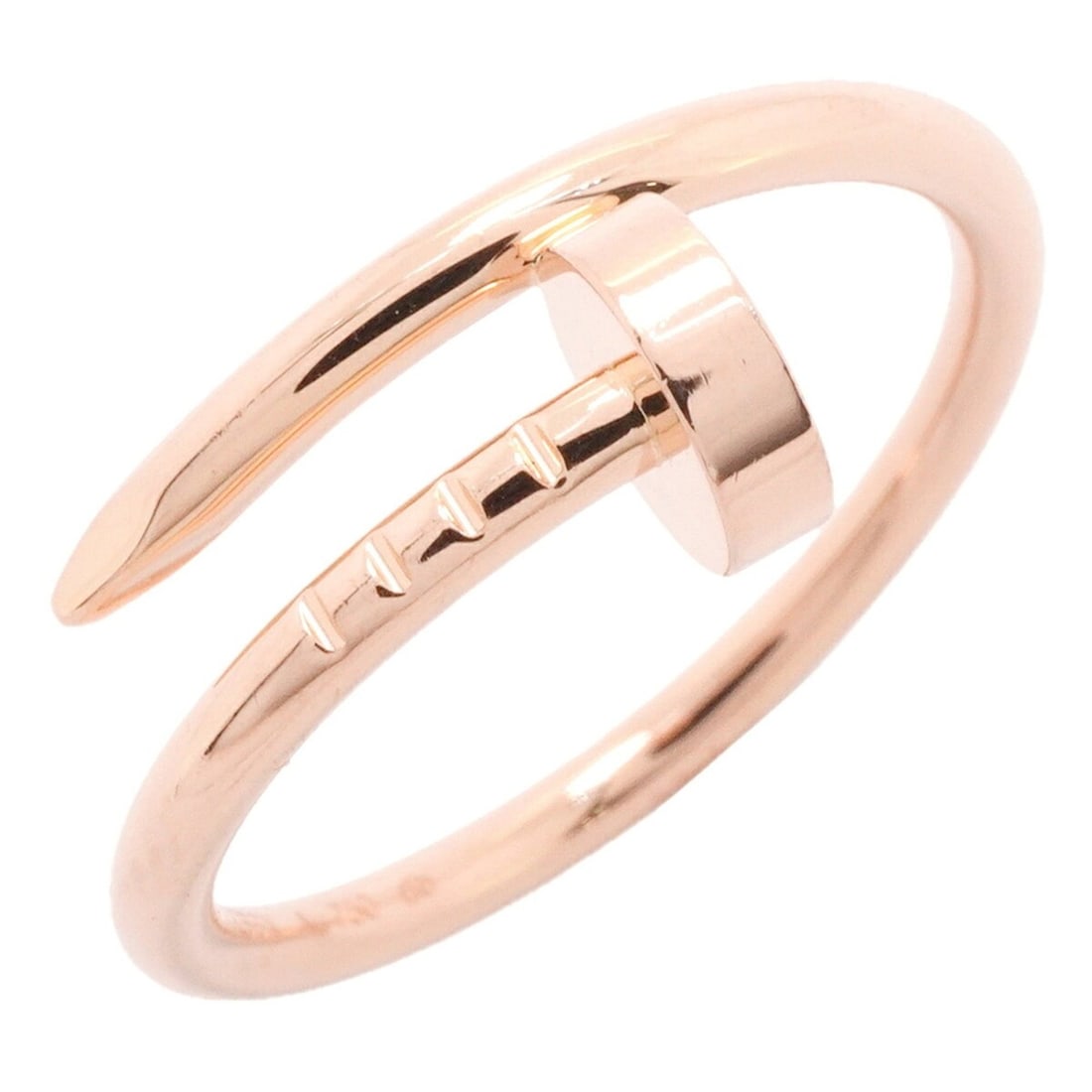 Cartier Juste un Clou Ring SM 18KPG Pink Gold #52 Ladies (1 of 13)