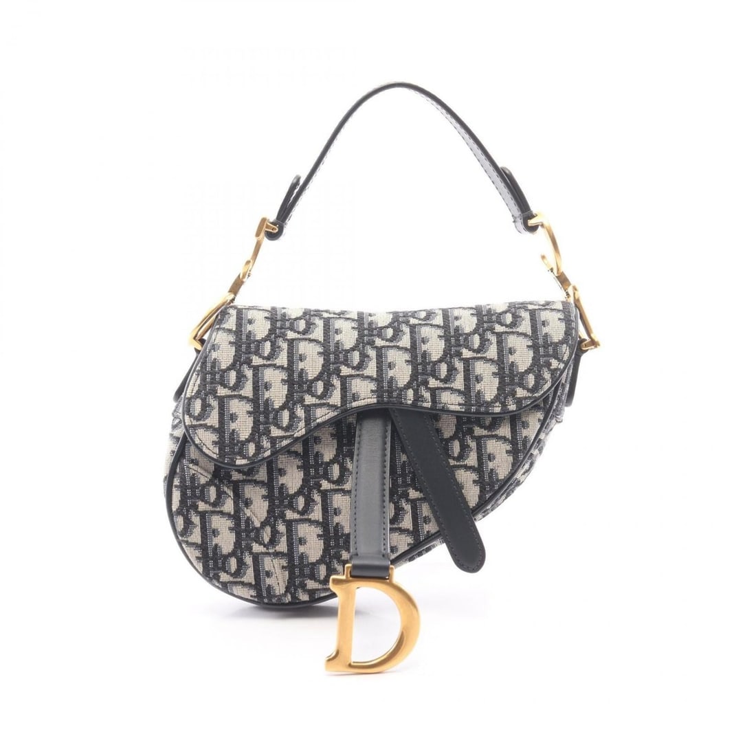 Christian Dior Dior Saddle Bag Mini Oblique Jacquard Handbag, Canvas Leather, Women's, Ivory/Navy: --- Catalog ---Category: SizeSize (HxWxD): 13cm x 18cm x 5cm / 5.11'' x 7.08'' x 1.96''Category: DesignType: Handbag, Saddle bagColor: Ivory, NavyGender: WomenMaterial: Canvas , Leather Category: Gene