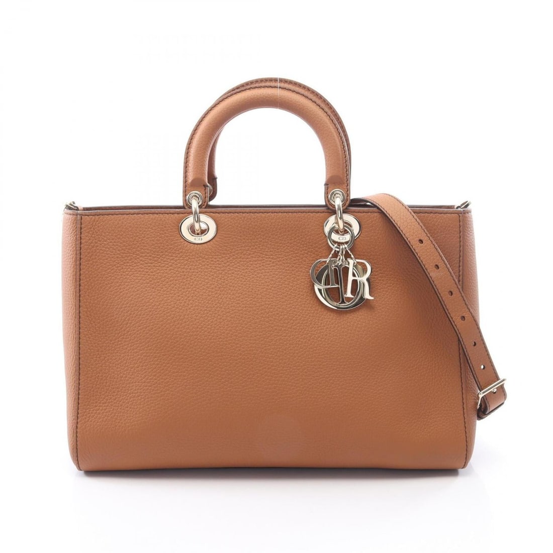Christian Dior Dior Lady D-Sire Large 2-Way Handbag, Leather, Women's, Brown: --- Catalog ---Category: SizeSize (HxWxD): 24cm x 35cm x 13cm / 9.44'' x 13.77'' x 5.11''Category: DesignType: HandbagColor: BrownGender: WomenMaterial: Leather Category: GeneralBrand: Christian Dior-
