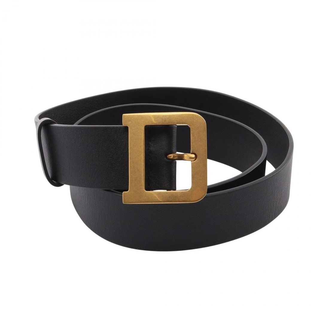 Christian Dior Dior D-buckle belt, gold hardware, leather, women's, black.: --- Catalog ---Category: SizeLength: 81cm - 91cm / 31.88'' - 35.82''Category: DesignType: Standard beltColor: BlackGender: WomenMaterial (Strap): Leather Category: GeneralBrand: Christian Dior--- Item