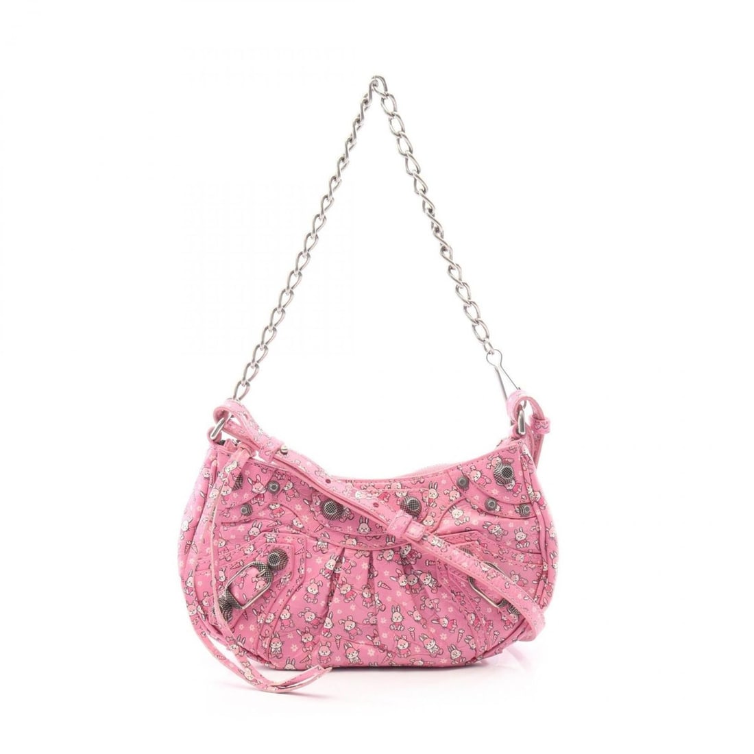 Balenciaga LE CAGOLE MINI BB Rabbit 2-Way Handbag, Leather, Women's, Pink, 695814: --- Catalog ---Category: SizeSize (HxWxD): 10.5cm x 22cm x 4cm / 4.13'' x 8.66'' x 1.57''Category: DesignType: HandbagColor: PinkGender: WomenMaterial: Leather Category: GeneralBrand: Balenciaga--- It