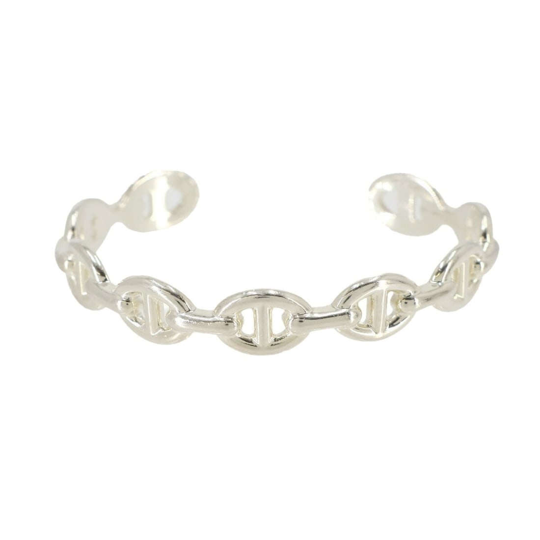 Hermes Chaine d'Ancre Enchainée Bangle SH 15.5cm SV 925 Silver Bracelet: --- Catalog ---Category: SizeLength: 15.5cm / 6.1''Category: DesignType: BangleColor: SilverGender: WomenMaterial: Silver 925Category: GeneralBrand: Hermes--- Item List ---Section: ConditionRanking: R