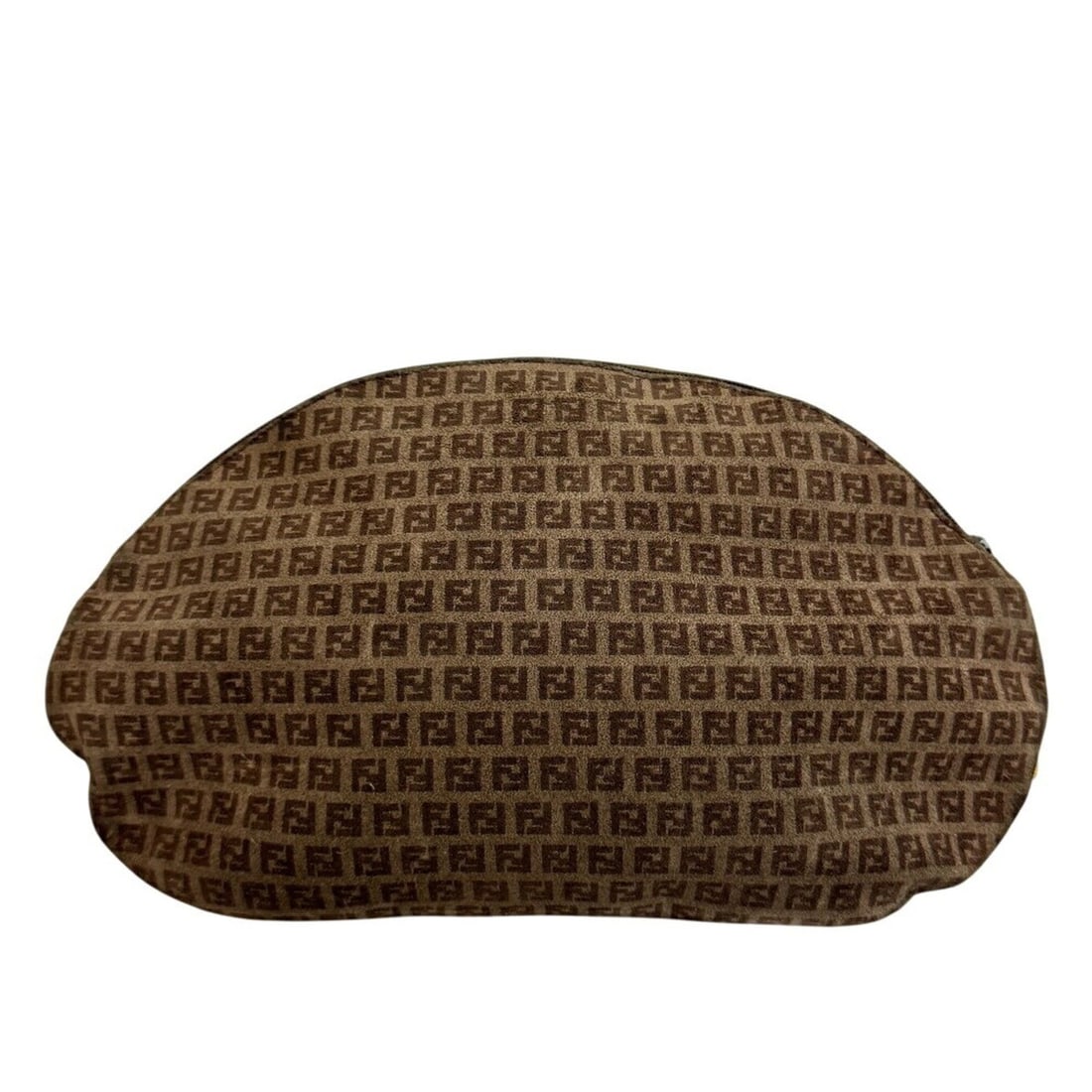 FENDI Zucca Clutch Bag, Second Zucchino Pouch, Brown: --- Catalog ---Category: SizeSize (HxWxD): 17cm x 27cm / 6.69'' x 10.62''Category: DesignType: Clutch bag, PouchColor: BrownGender: WomenMaterial: Suede Category: GeneralBrand: Fendi--- Item List ---S