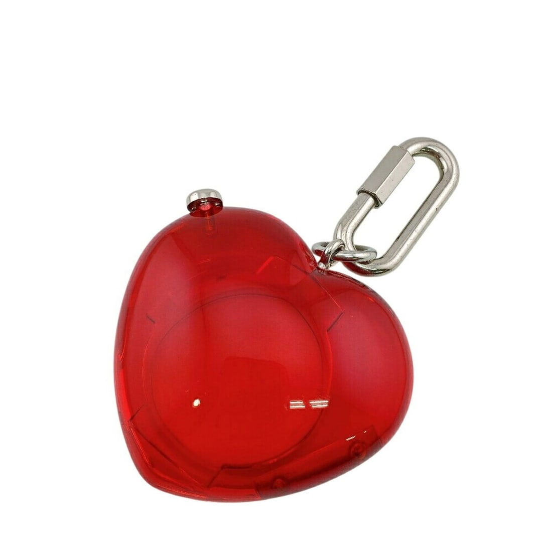 LOUIS VUITTON R17599 Tambour Horizon Carabiner Keychain Red: --- Catalog ---Category: SizeCharm Size: 8.5cm x 8cm / 3.35'' x 3.15''Category: DesignColor: Red colorGender: WomenMaterial: MetalCategory: GeneralMPN: R17599Brand: Louis Vuitton--- Item List