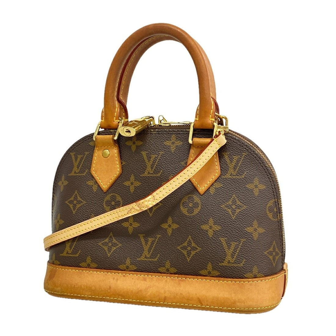 Louis Vuitton Alma BB Monogram Handbag M46990 Brown 2-way bag for women (1 of 10)