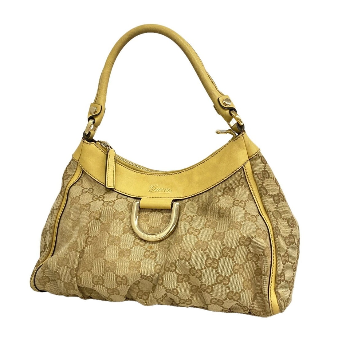 Gucci GG Canvas Handbag 190525 Beige Champagne Women's: --- Catalog ---Category: SizeSize (HxWxD): 20cm x 30cm x 12cm / 7.87'' x 11.81'' x 4.72''Category: DesignType: HandbagColor: BeigeGender: WomenMaterial: Canvas Hardware Color: Champagne goldCategory: 