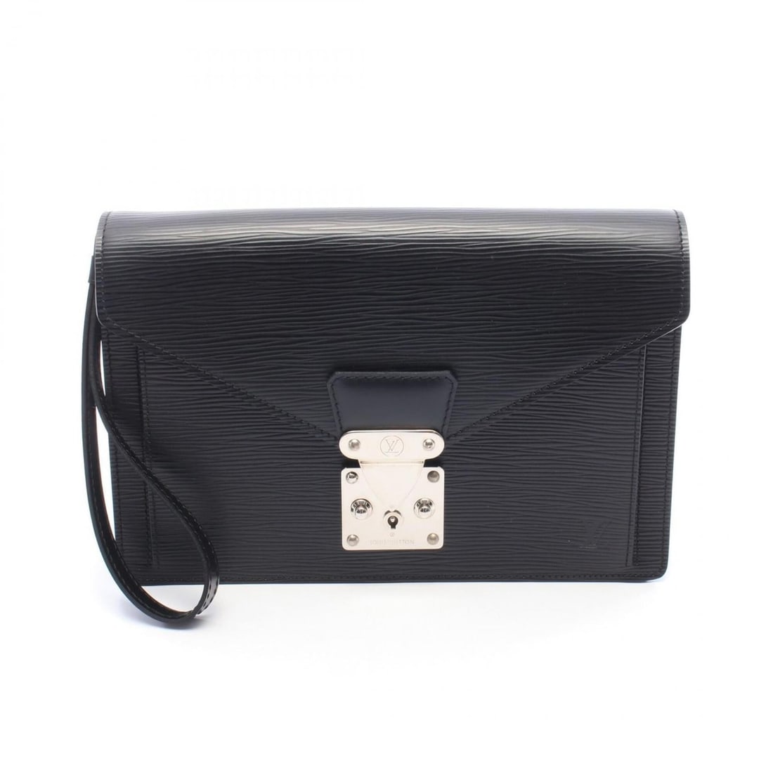 Louis Vuitton Pochette Sellier Dragonne Second Bag Clutch Handbag Leather Epi Men's Black M52762: --- Catalog ---Category: SizeSize (HxWxD): 17.5cm x 26cm x 5.5cm / 6.88'' x 10.23'' x 2.16''Category: DesignType: Clutch bag, Handbag, PochetteColor: BlackGender: MenMaterial: Leather Category: Genera