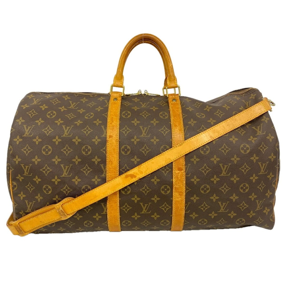 Louis Vuitton Bags - Boston Monogram Keepall Bandoulière 55 M41414 Brown Men's & Women's: --- Catalog ---Category: SizeSize (HxWxD): 31cm x 55cm x 26cm / 12.2'' x 21.65'' x 10.23''Category: DesignType: Boston bagColor: BrownGender: Men,WomenCategory: GeneralMPN: M41414Brand: Louis Vuitton-