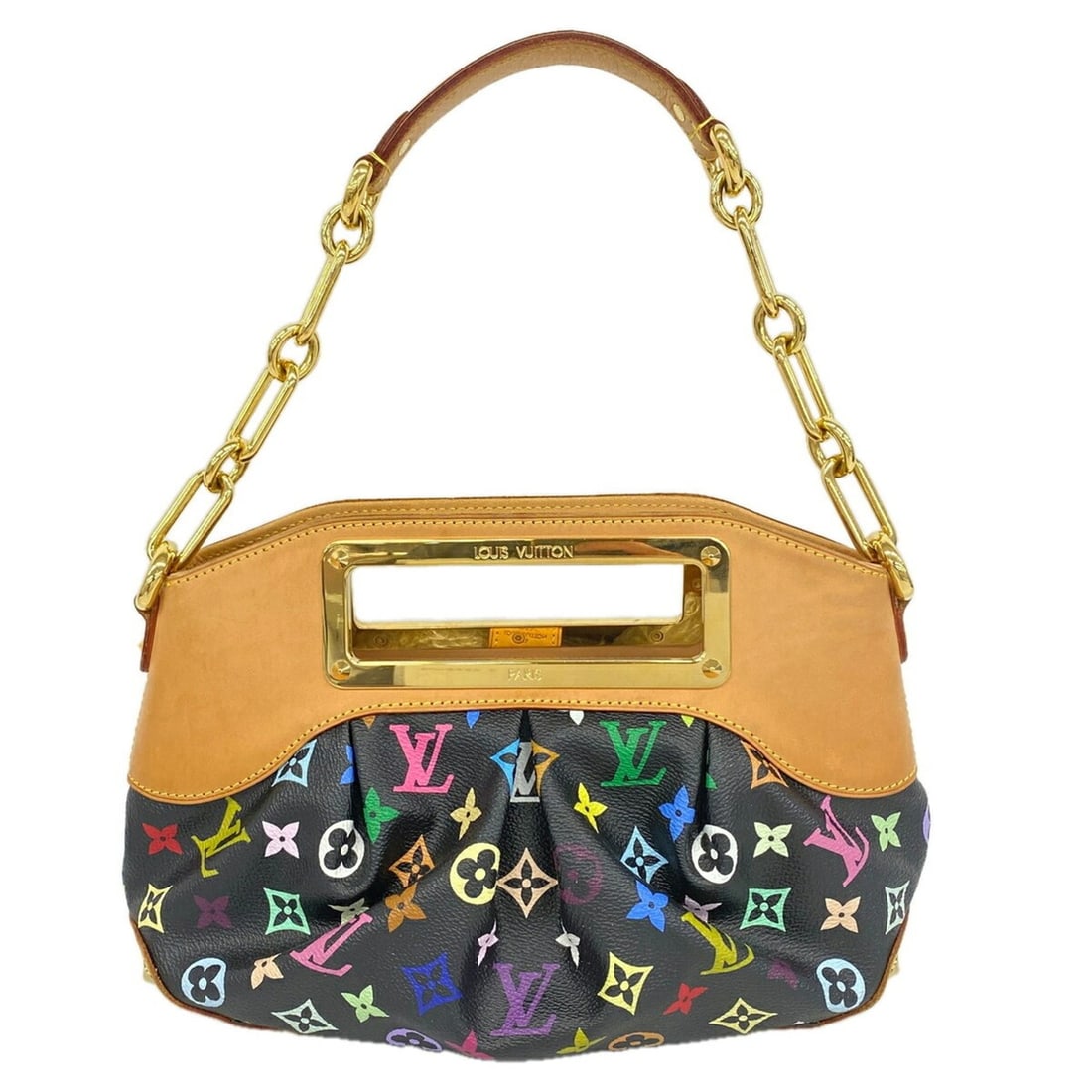 Louis Vuitton Monogram Multicolor Judy PM Handbag M40258 Noir 2-way bag for women (1 of 10)