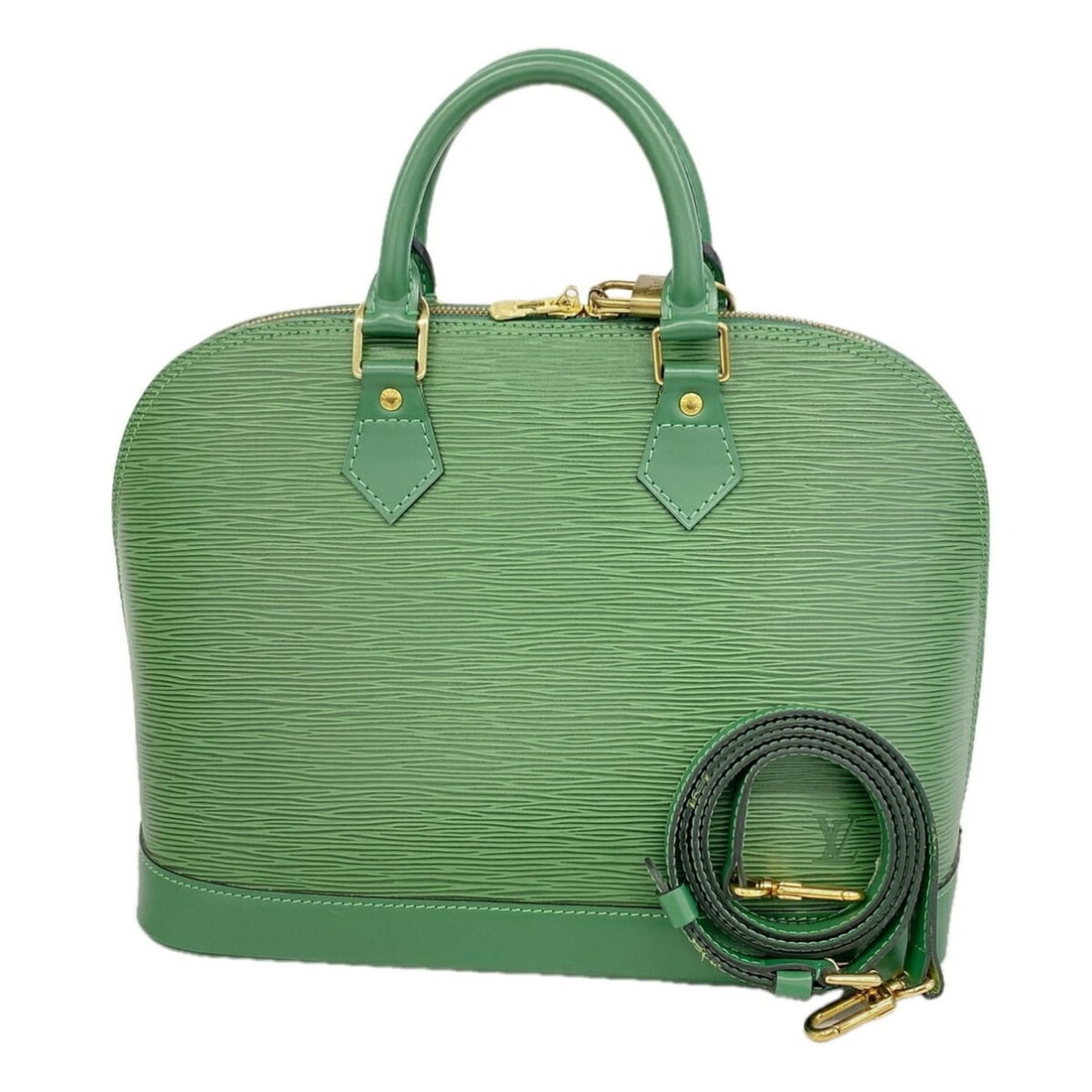 Louis Vuitton Alma Epi Handbag M52144 Borneo Green 2-way bag for women: --- Catalog ---Category: SizeSize (HxWxD): 24cm x 30cm x 16cm / 9.44'' x 11.81'' x 6.29''Category: DesignType: HandbagColor: Borneo greenGender: WomenCategory: GeneralMPN: M52144Brand: Louis Vuitton--