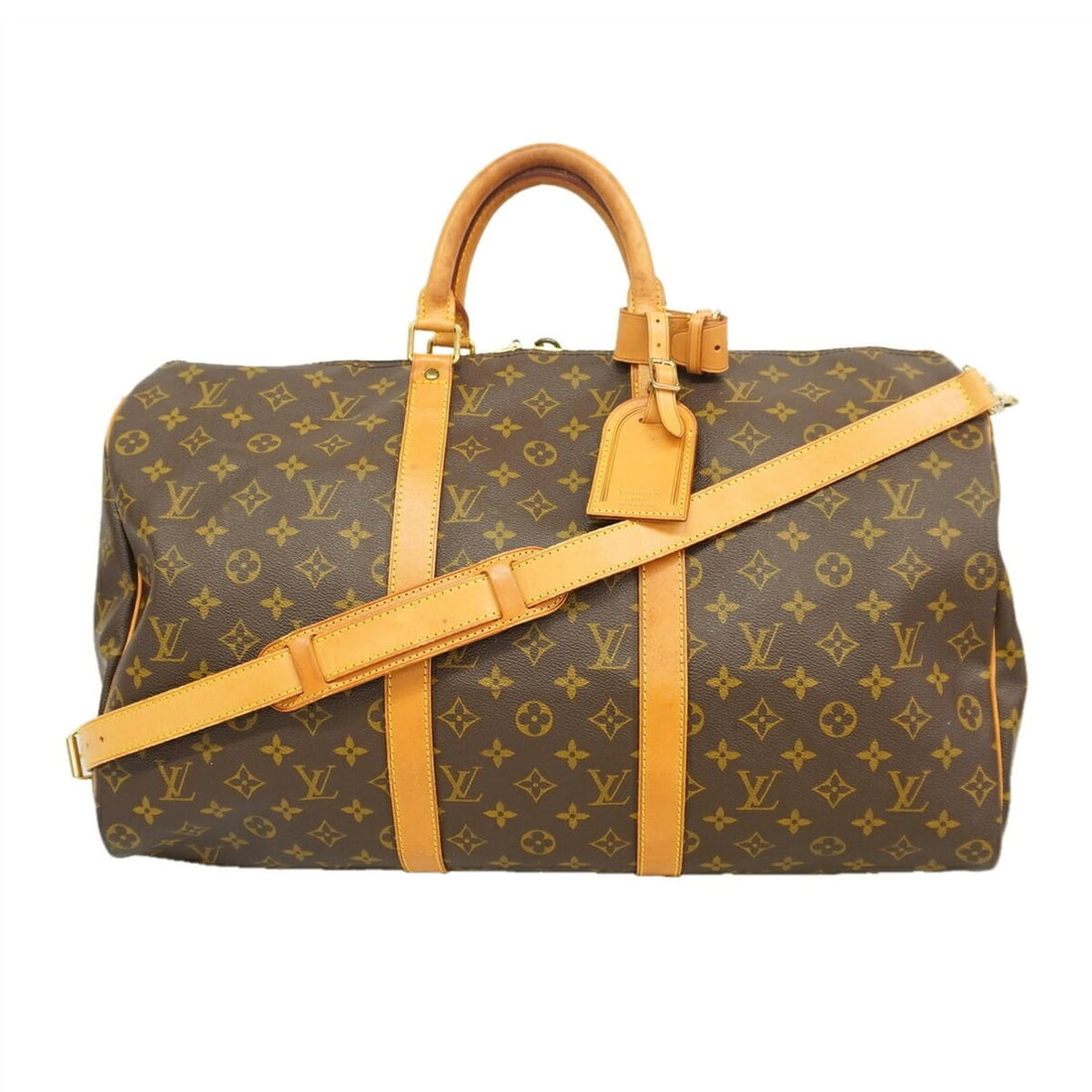 Louis Vuitton Bags - Boston Monogram Keepall Bandoulière 50 M41416 Brown Men's & Women's: --- Catalog ---Category: SizeSize (HxWxD): 29cm x 51cm x 23cm / 11.41'' x 20.07'' x 9.05''Category: DesignType: Boston bagColor: BrownGender: Men,WomenCategory: GeneralMPN: M41416Brand: Louis Vuitton-
