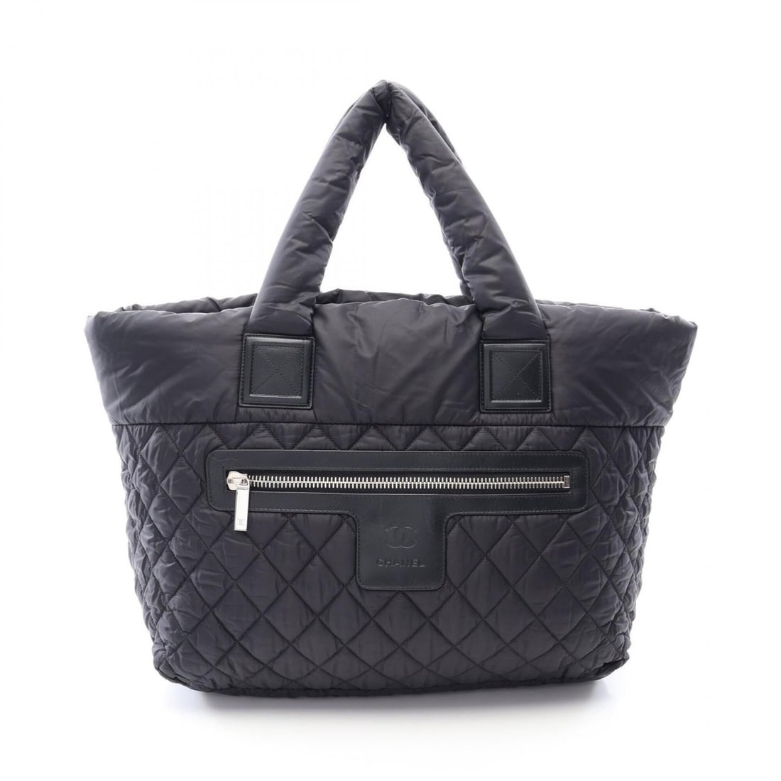 Chanel Coco Cocoon MM Tote Bag Handbag Nylon Leather Women's Black A48611: --- Catalog ---Category: SizeSize (HxWxD): 29cm x 38cm x 18cm / 11.41'' x 14.96'' x 7.08''Handle Length: 46cm / 18.11''Category: DesignType: Handbag, Tote bagColor: BlackGender: WomenMaterial: Nylon ,