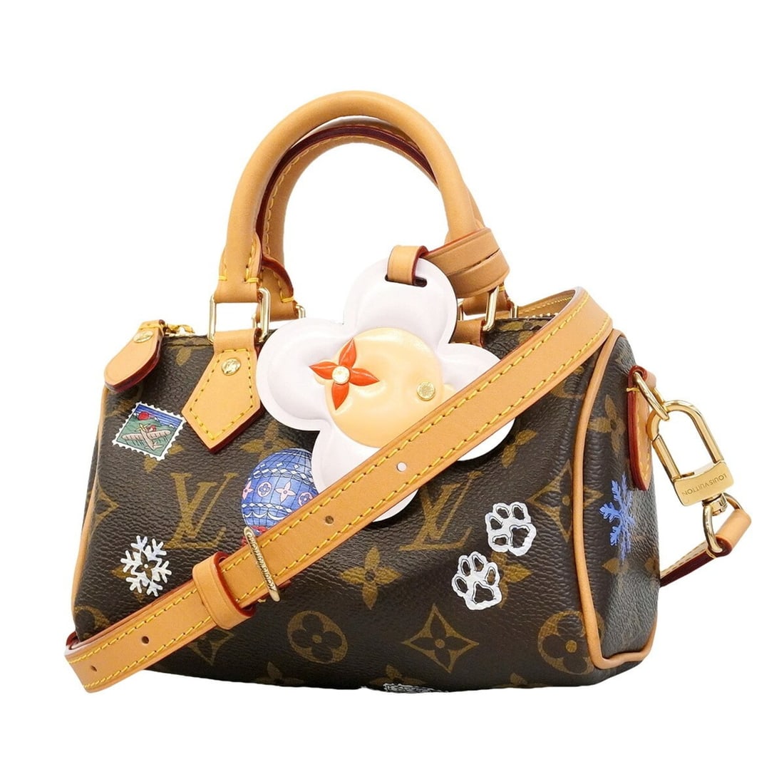 Louis Vuitton Monogram Vivienne Nano Speedy Handbag M15330 Brown 2-way bag for women: --- Catalog ---Category: SizeSize (HxWxD): 10cm x 17cm x 8cm / 3.93'' x 6.69'' x 3.14''Category: DesignType: HandbagColor: BrownGender: WomenCategory: GeneralMPN: M15330Brand: Louis Vuitton--- Item Li