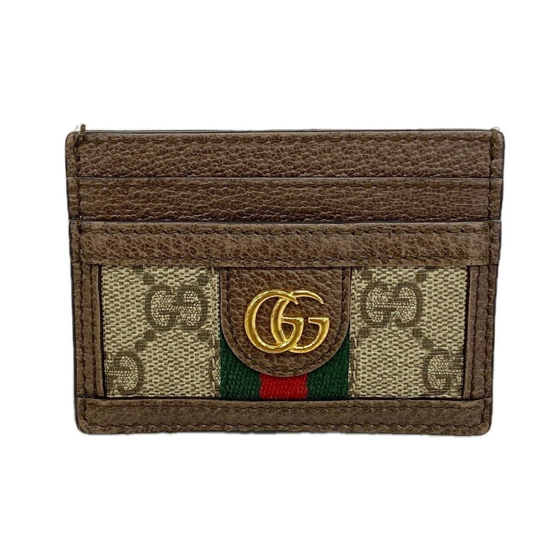 Gucci Ophidia Business Card Holder/Card Case 523159 Brown Women's: --- Catalog ---Category: DesignType: Card caseColor: BrownGender: WomenMaterial: PVC Category: GeneralMPN: 523159Brand: GucciCategory: Physical PropertiesSize (HxWxD): 7.5cm x 10cm x 1cm / 2.95'' x 3.