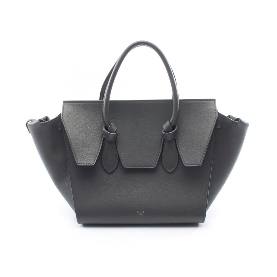 Celine CELINE Tie Bag Tote Handbag Leather Women's Gray: --- Catalog ---Category: SizeSize (HxWxD): 25cm x 25cm x 17cm / 9.84'' x 9.84'' x 6.69''Category: DesignType: Handbag, Tote bagColor: GrayGender: WomenMaterial: Leather Category: GeneralBrand: Celine-
