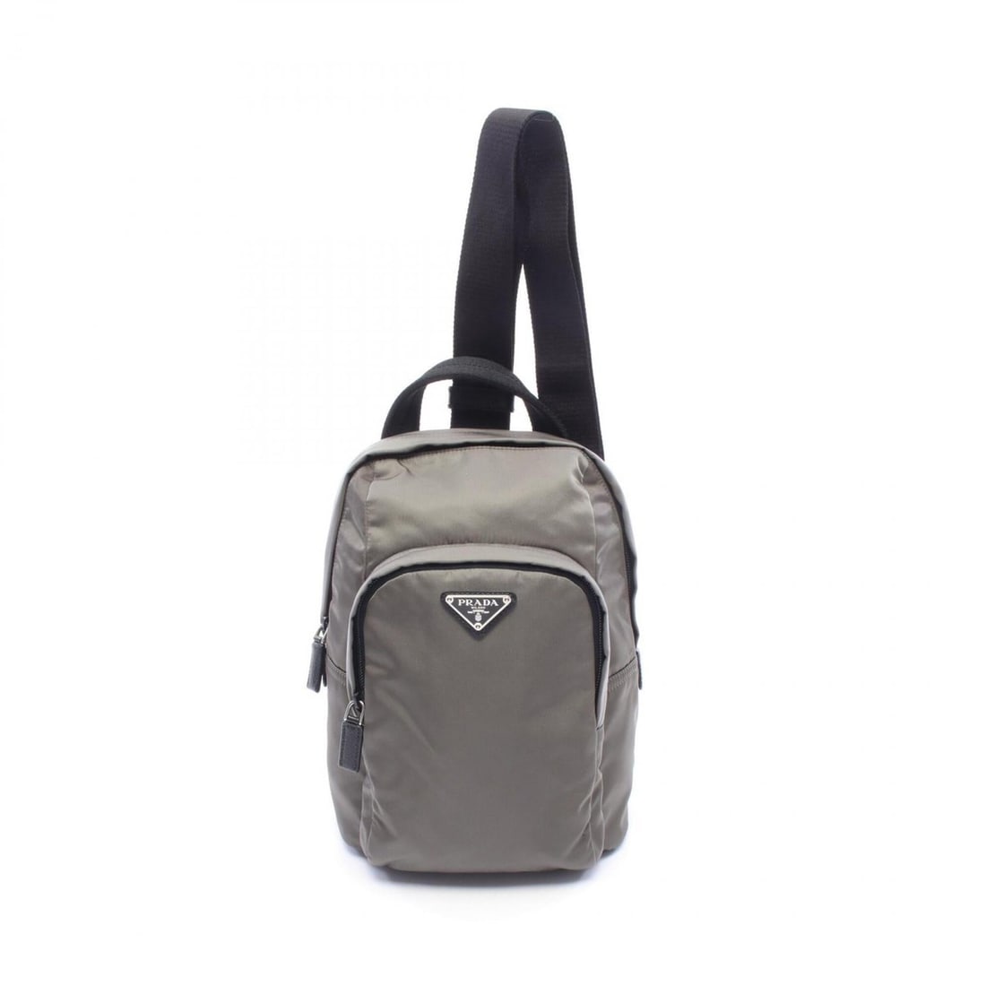 Prada Triangle Logo Waist Bag/Body Bag/Handbag, Nylon, Men's, Green/Black, 2VZ116: --- Catalog ---Category: SizeSize (HxWxD): 27cm x 20.5cm x 9.5cm / 10.62'' x 8.07'' x 3.74''Category: DesignType: Fanny pack, HandbagColor: Black, GreenGender: MenMaterial: Nylon Category: GeneralMPN: