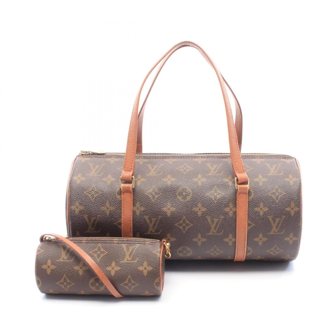 Louis Vuitton Papillon 30 (older model) handbag, coated canvas and leather, Monogram pattern,: --- Catalog ---Category: SizeSize (HxWxD): 15cm x 30cm x 15cm / 5.9'' x 11.81'' x 5.9''Category: DesignType: Handbag, PouchColor: BrownGender: WomenMaterial: Coated canvas , Leather Category: GeneralM