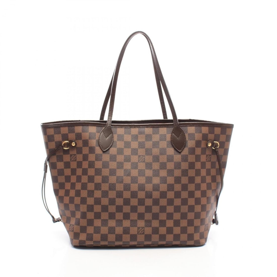 Louis Vuitton Neverfull MM Tote Bag Handbag, Coated Canvas and Leather, Damier Pattern, Women's,: --- Catalog ---Category: SizeSize (HxWxD): 29cm x 32cm x 15cm / 11.41'' x 12.59'' x 5.9''Category: DesignType: Handbag, Tote bagColor: BrownGender: WomenMaterial: Coated canvas , Leather Category: Gen