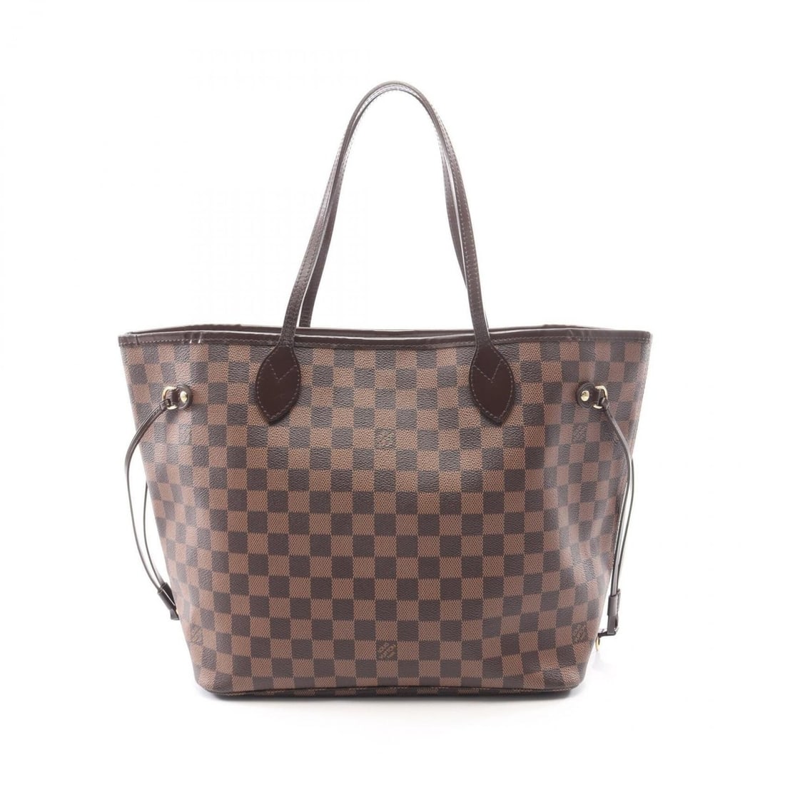 Louis Vuitton Neverfull MM Damier Ebene Tote Bag Handbag Coated Canvas Leather Women's Brown N51105: --- Catalog ---Category: SizeSize (HxWxD): 29cm x 32cm x 15cm / 11.41'' x 12.59'' x 5.9''Category: DesignType: Handbag, Tote bagColor: Brown, EbeneGender: WomenMaterial: Coated canvas , Leather Catego