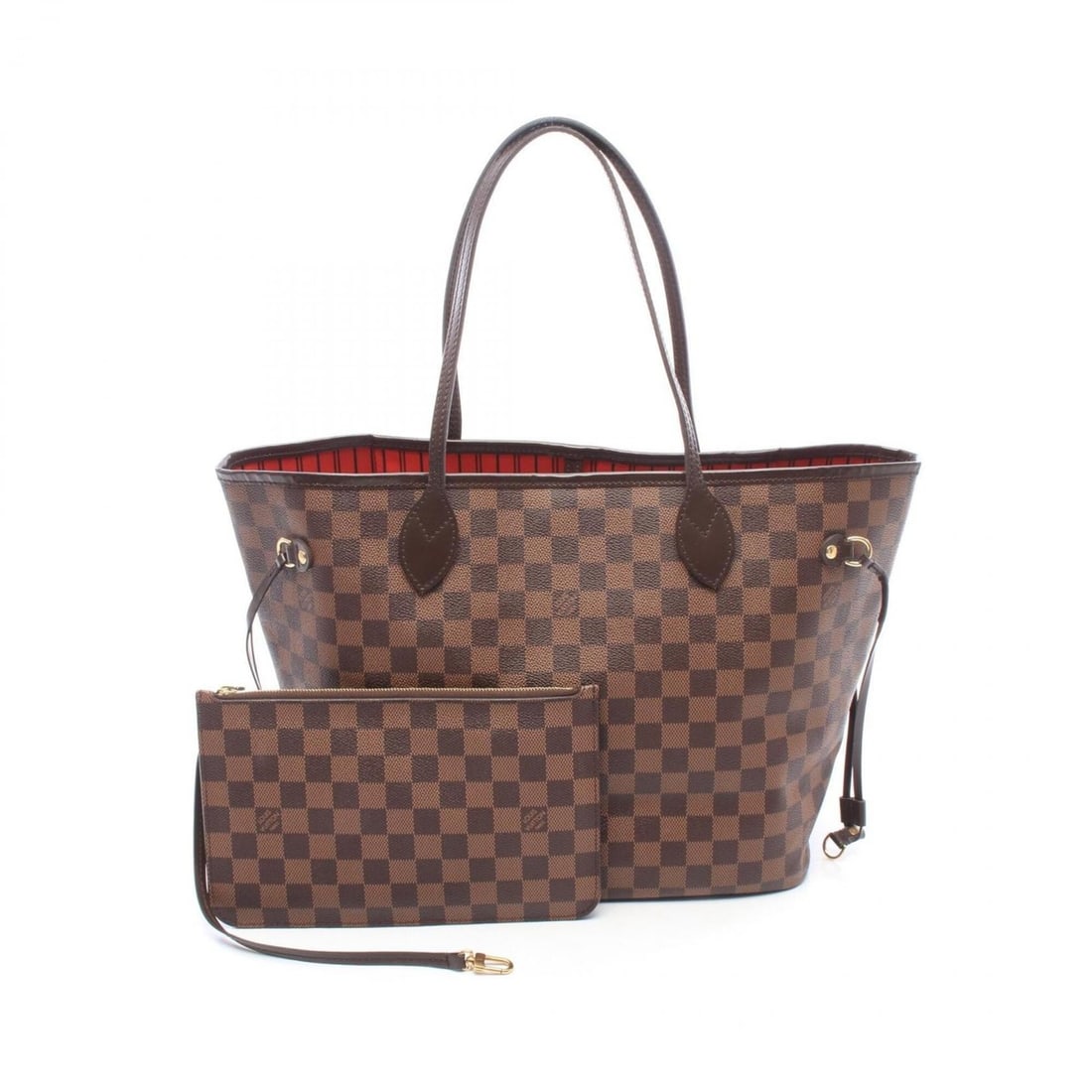 Louis Vuitton Neverfull MM Damier Ebene Cerise Tote Bag Handbag Coated Canvas Leather Women's Brown: --- Catalog ---Category: SizeSize (HxWxD): 29cm x 32cm x 15cm / 11.41'' x 12.59'' x 5.9''Category: DesignType: Handbag, Pouch, Tote bagColor: BrownGender: WomenMaterial: Coated canvas , Leather Catego
