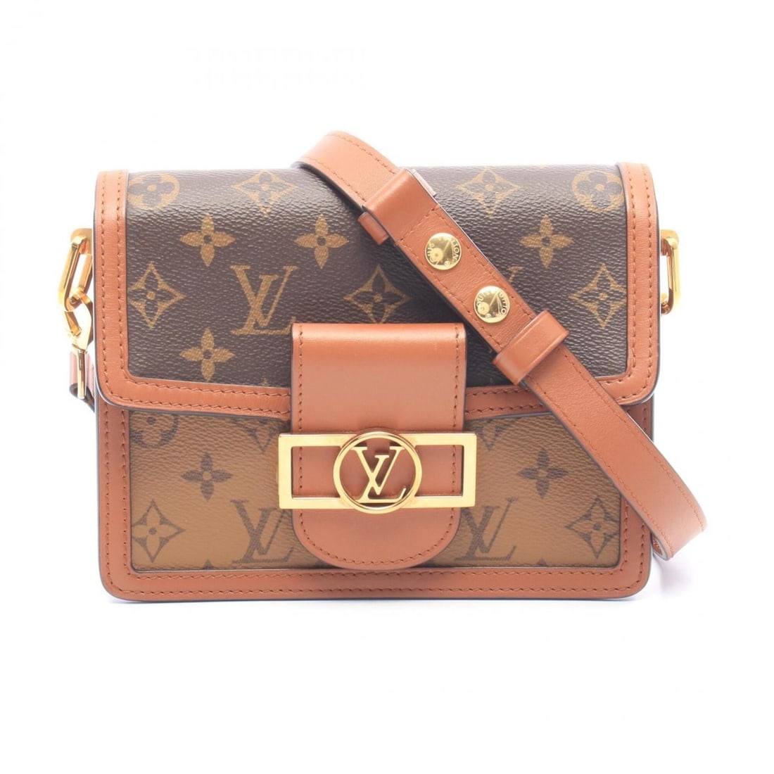 Louis Vuitton Dauphine Mini Monogram Reverse Shoulder Bag/Handbag, Coated Canvas and Leather, (1 of 17)