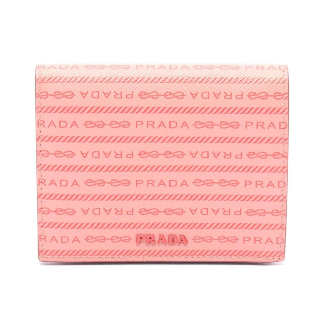 Prada bi-fold wallet, leather, women's, pink/red.: --- Catalog ---Category: SizeSize (HxWxD): 9cm x 11cm x 2cm / 3.54'' x 4.33'' x 0.78''Category: DesignType: Wallet (bi-fold)Color: Pink, Red colorGender: WomenMaterial: Leather Category: GeneralBrand: