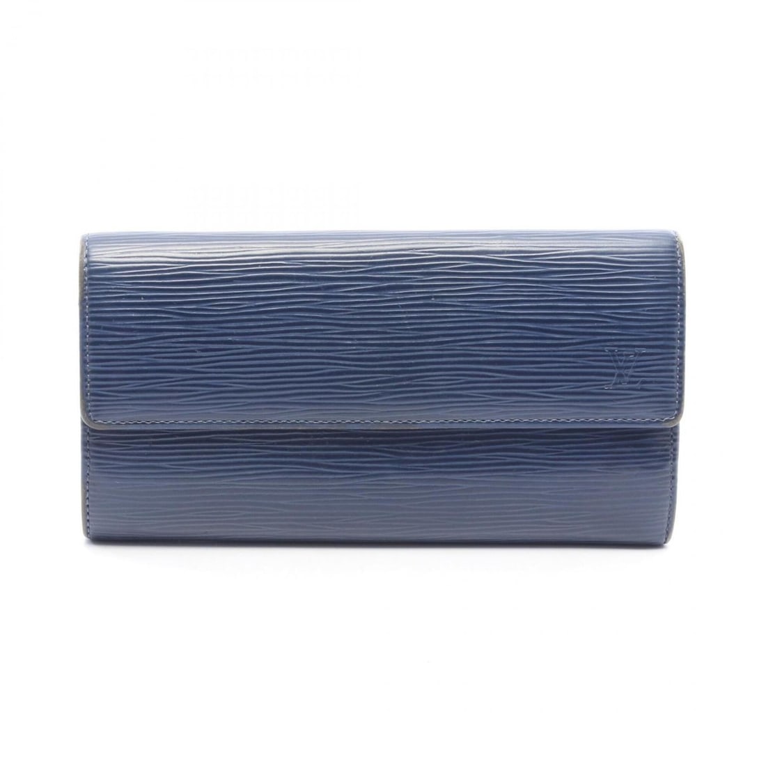 Louis Vuitton Portefeuille Sarah Epi Indigo Blue Bi-fold Long Wallet, Leather, Women's, Navy Blue,: --- Catalog ---Category: SizeSize (HxWxD): 10cm x 19cm x 2.5cm / 3.93'' x 7.48'' x 0.98''Category: DesignType: Long wallet (bi-fold)Color: NavyGender: WomenMaterial: Leather Category: GeneralMPN: M603