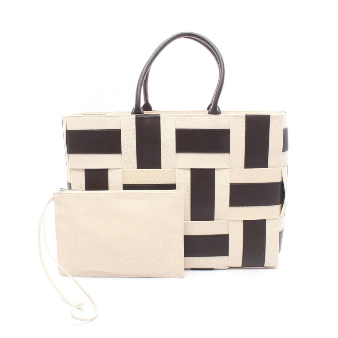 Bottega Veneta THE ARCO TOTE Large Intrecciato Tote Bag Handbag Canvas Leather Women's Beige/Brown: --- Catalog ---Category: SizeSize (HxWxD): 33.5cm x 44.5cm x 11cm / 13.18'' x 17.51'' x 4.33''Category: DesignType: Handbag, Pouch, Tote bagColor: Beige, BrownGender: WomenMaterial: Intrecciato Catego