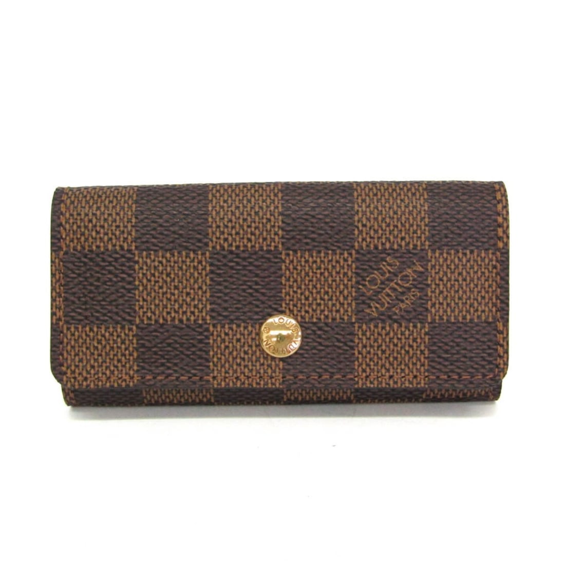 Louis Vuitton Damier 4 Key Holder N62631 Men,Women Damier Canvas Key Case Brown (1 of 12)