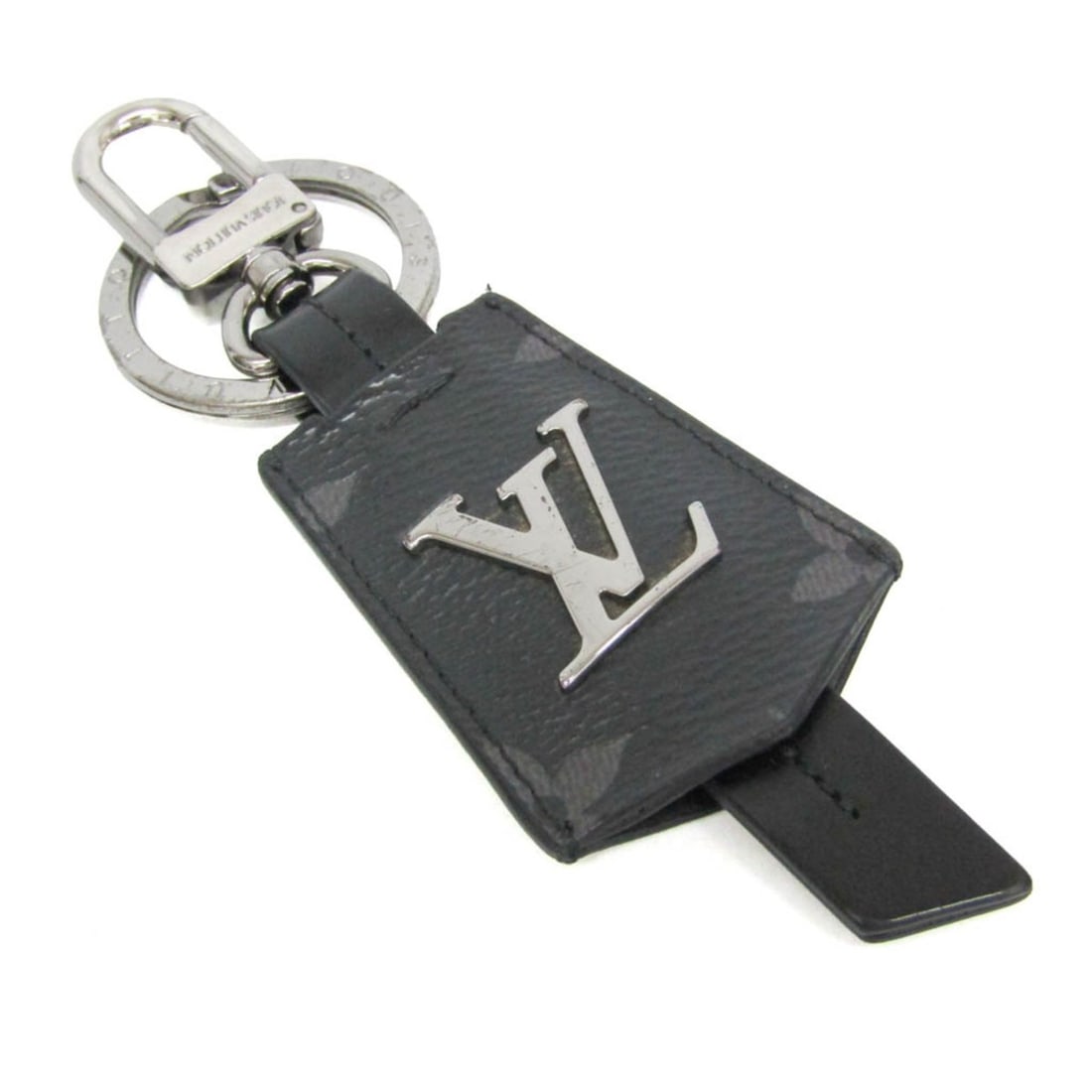 Louis Vuitton Monogram Eclipse Cloche Keyring M63620 Keyring (Black) (1 of 10)
