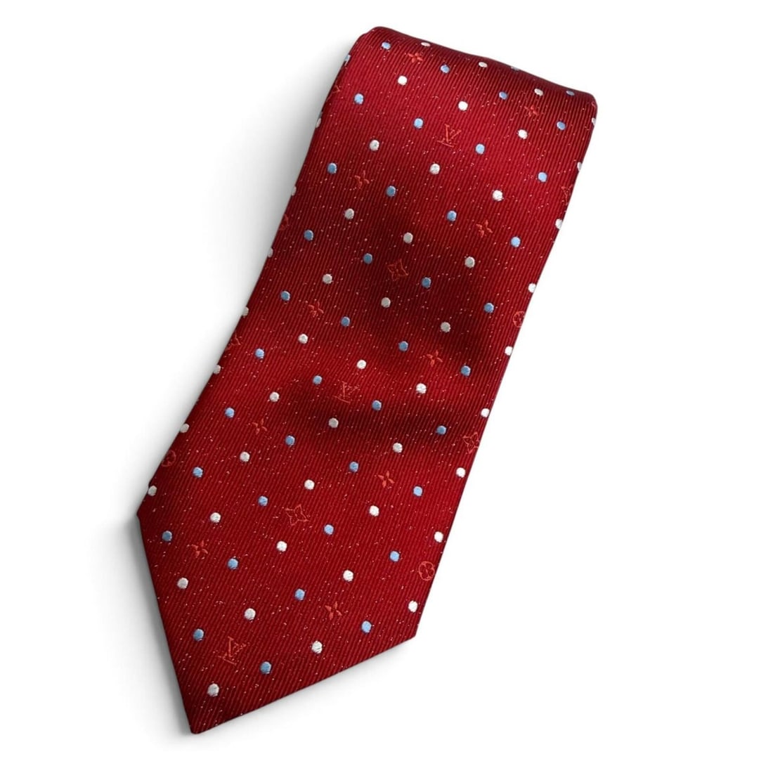 LOUIS VUITTON (Louis Vuitton) 2021 Model M77092 100% Silk Monogram Dot Pattern Cravat Tie, Rouge,: --- Catalog ---Category: SizeWidth: 7cm / 2.75''Total Length: 148cm / 58.26''Category: DesignType: CravatGender: MenMaterial: Silk Category: GeneralMPN: M77092Brand: Louis VuittonCountry of Origin: It