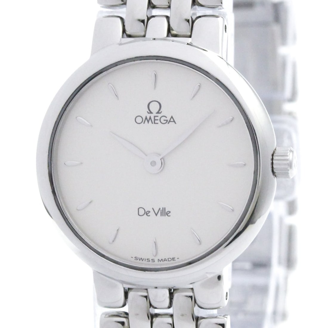 OMEGA De Ville Prestige Steel Quartz Ladies Watch 7560.31 Polished: --- Catalog ---Category: SizeCase Diameter: 23mm / 0.91''Category: DesignType: WristwatchStyle: Dress/FormalGender: WomenColor (Dial): SilverMaterial (Band): Stainless steelMaterial (Case): Stainless 