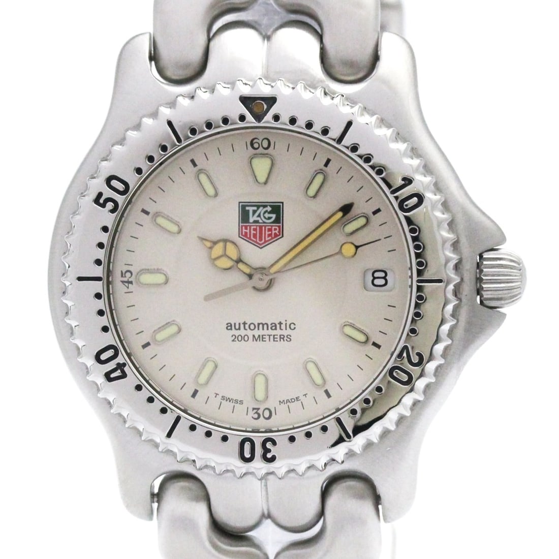 TAG HEUER Sel 200M Chronometer Automatic Mens Watch S89.706 Polished: --- Catalog ---Category: SizeCase Diameter: 38mm / 1.5''Category: DesignType: WristwatchStyle: SportGender: MenColor (Dial): SilverMaterial (Band): Stainless steelMaterial (Case): Stainless steelCateg