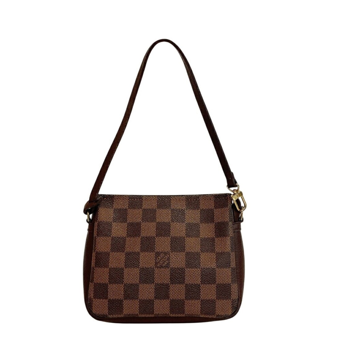 LOUIS VUITTON N51982 Trousse Makeup Damier Pouch Brown: --- Catalog ---Category: SizeSize (HxWxD): 14cm x 16cm / 5.51'' x 6.29''Category: DesignType: PouchColor: BrownGender: WomenMaterial: Leather Category: GeneralBrand: Louis Vuitton--- Item List ---Sect