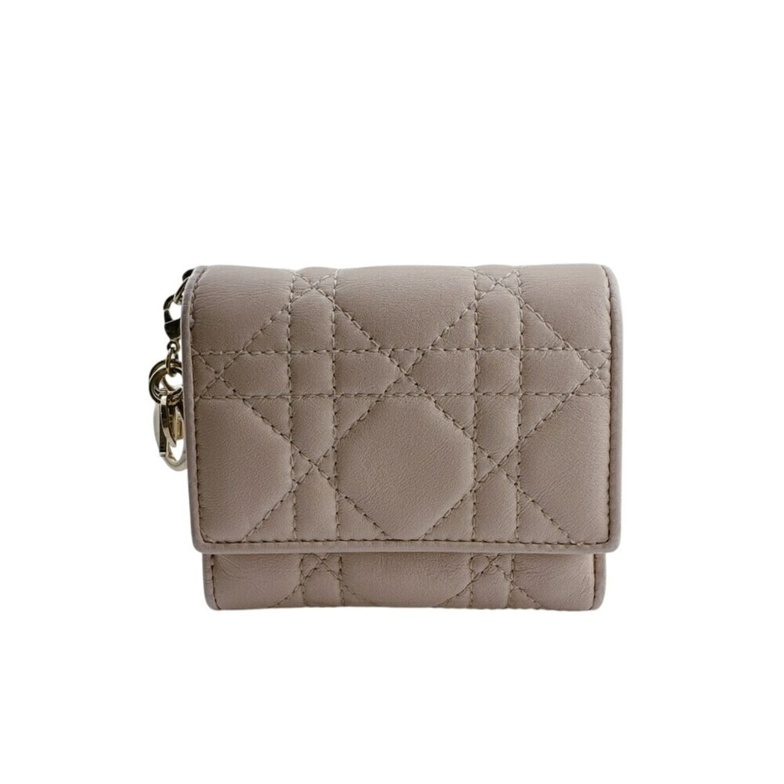 Christian Dior Dior Cannage Tri-fold Wallet Pink: --- Catalog ---Category: SizeSize (HxWxD): 8.5cm x 10cm / 3.34'' x 3.93''Category: DesignType: Wallet (tri-fold)Color: PinkGender: WomenMaterial: Leather Category: GeneralBrand: Christian Dior---
