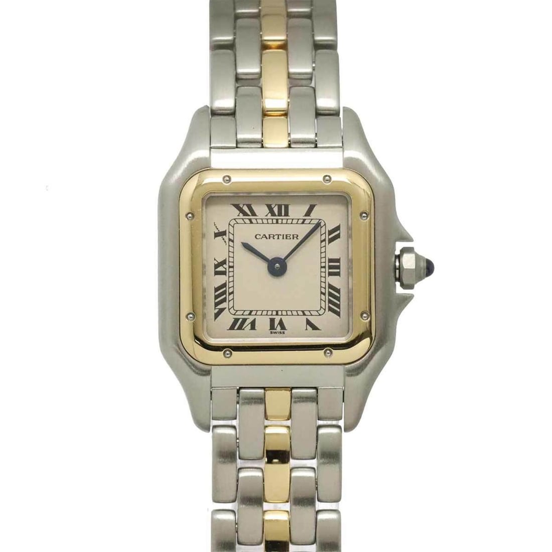 Cartier Panthère 1-Row SM 84083241 Two-Tone Ladies' Watch Ivory YG Yellow Gold Quartz (1 of 15)