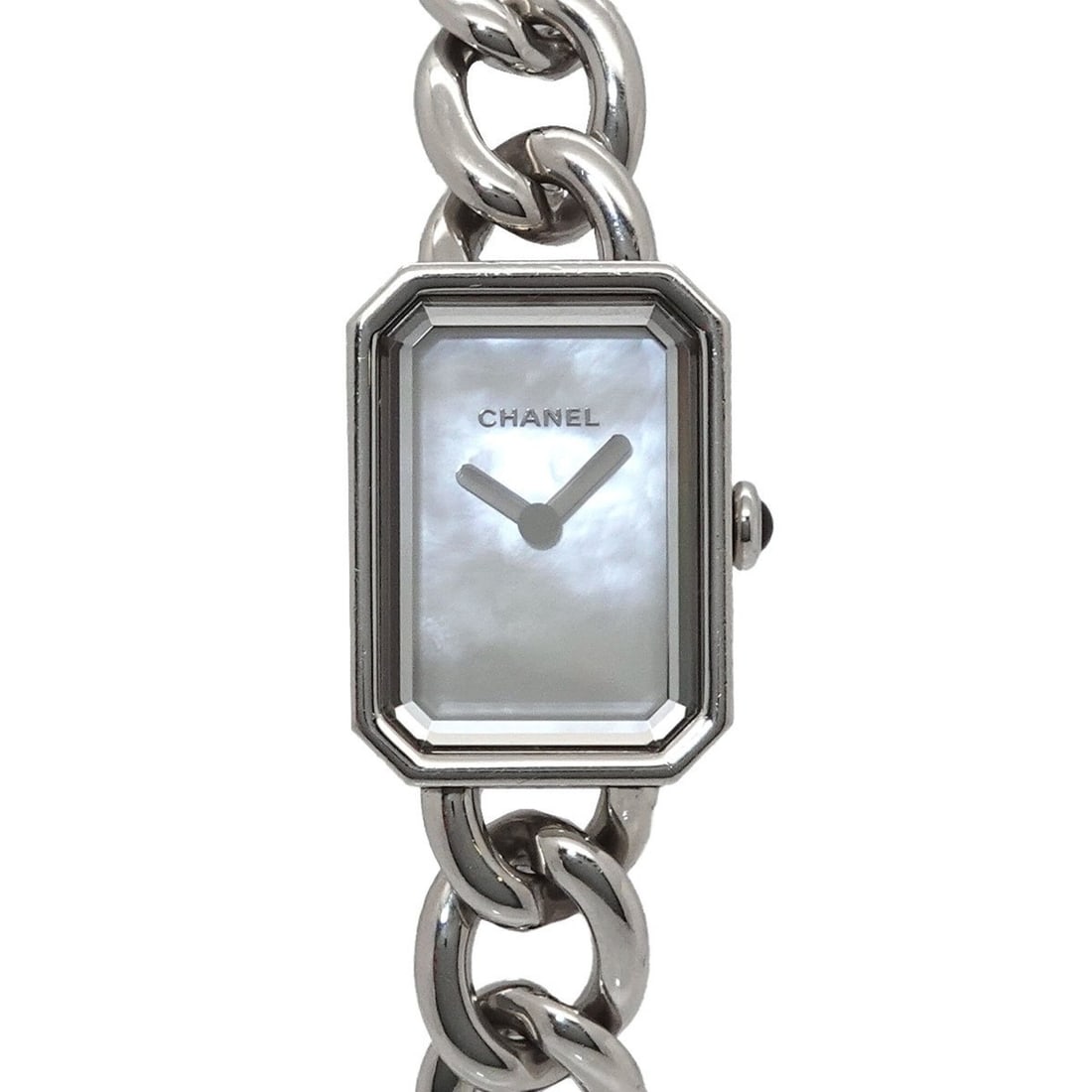 Chanel Premiere H3249 Women's Watch, White Shell, Quartz Watch: --- Catalog ---Category: SizeWrist Size: 15.5cm / 6.1''Case Diameter: 16mm / 0.63''Category: DesignType: WristwatchGender: WomenColor (Dial): White shellMaterial (Band): Stainless steelMaterial (Case)
