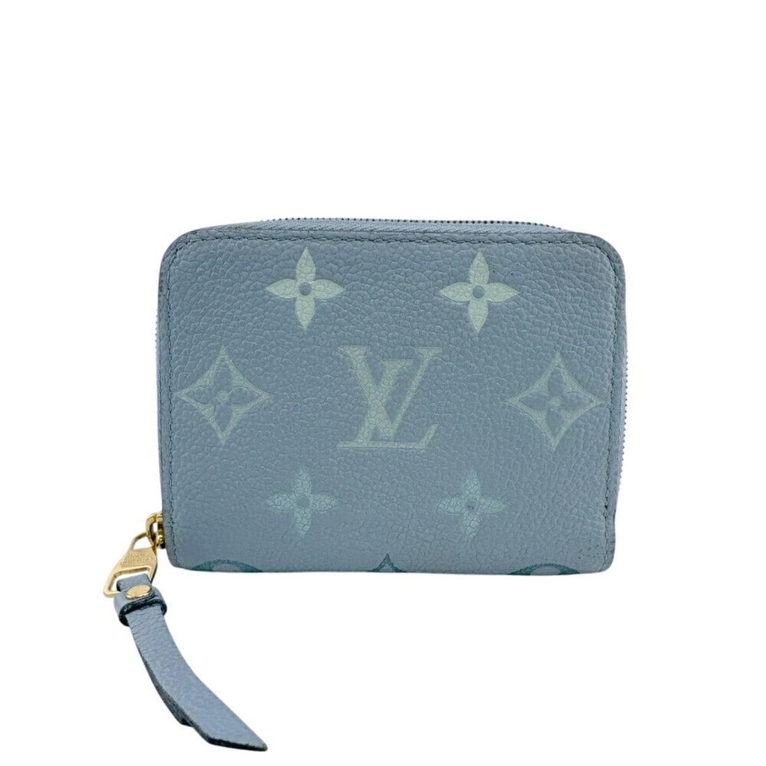 LOUIS VUITTON M80408 Zippy Coin Purse Monogram Empreinte Bi-fold Wallet Blue (1 of 16)