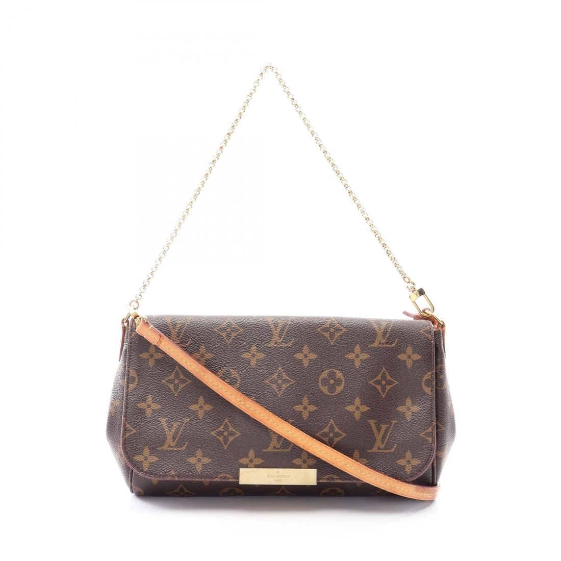 Louis Vuitton Favorite MM 2-Way Handbag, Coated Canvas and Leather, Monogram Pattern, Women's,: --- Catalog ---Category: SizeSize (HxWxD): 16.5cm x 24cm x 4cm / 6.49'' x 9.44'' x 1.57''Category: DesignType: HandbagColor: BrownGender: WomenMaterial: Coated canvas , PVC , Leather Category: General
