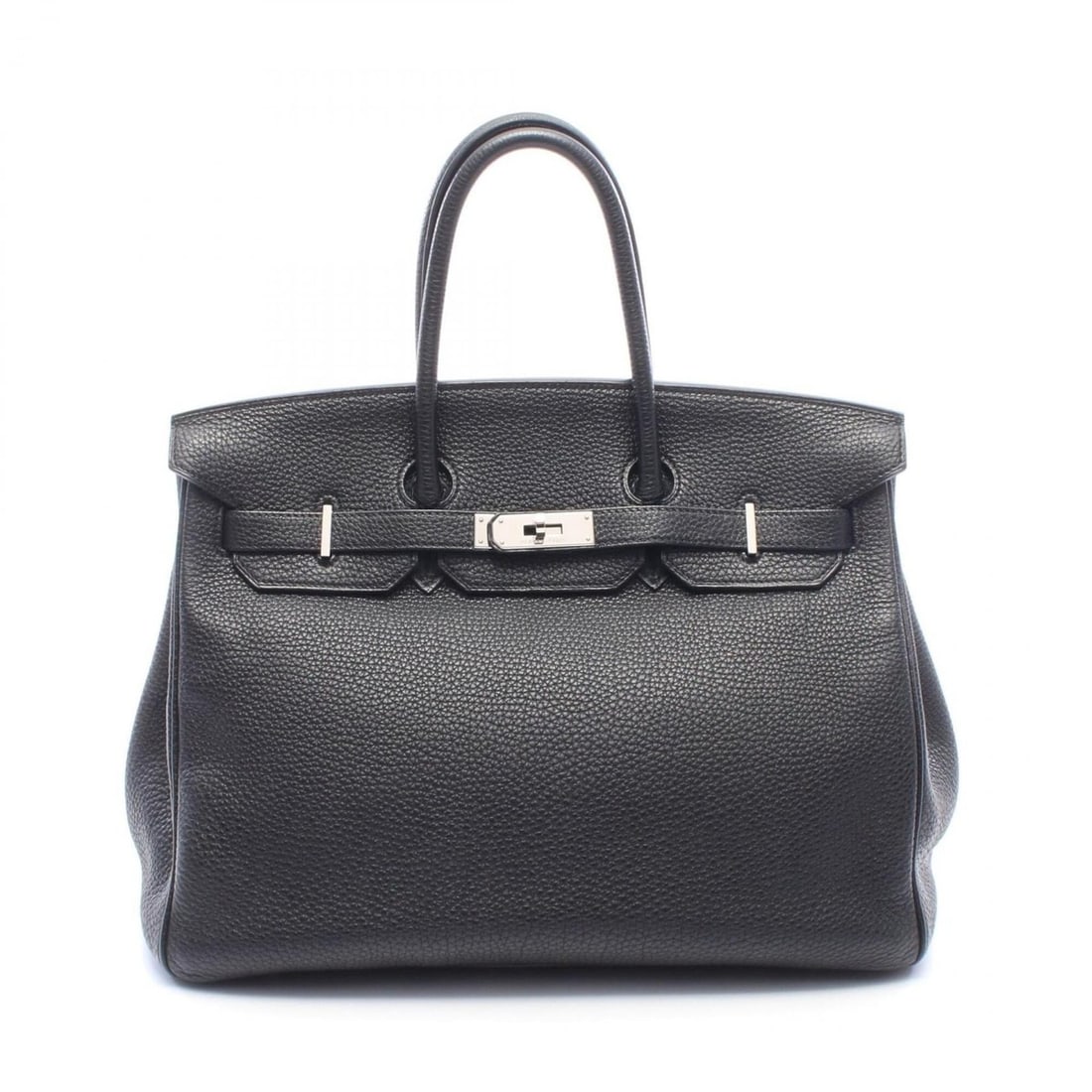 Hermes Birkin 35 Handbag, Leather, Togo Women's, Black: --- Catalog ---Category: SizeSize (HxWxD): 28cm x 35cm x 18cm / 11.02'' x 13.77'' x 7.08''Category: DesignType: HandbagColor: BlackGender: WomenMaterial: Togo leather , Leather Hardware Color: SilverC