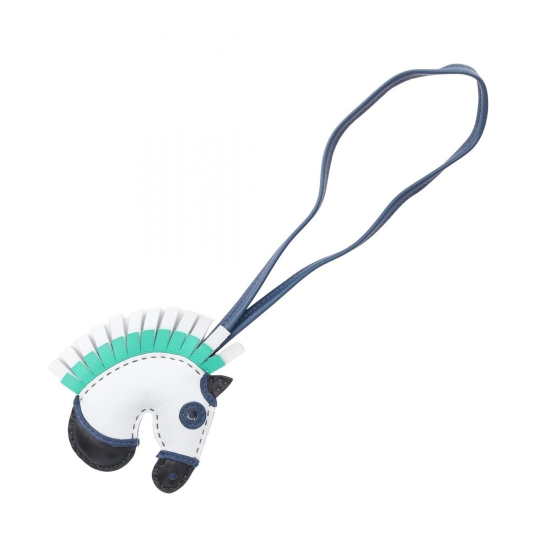 Hermes GG Camaieu Bleu Brume de Malte Mint Charm Accessory Agneau Milo Women's Blue Multicolor: --- Catalog ---Category: DesignType: Handbag charmColor: Blue, Multi-colorGender: WomenMaterial: Agneau MiloCategory: GeneralBrand: Hermes--- Item List ---Section: ConditionRanking: Rank A Used - A fe