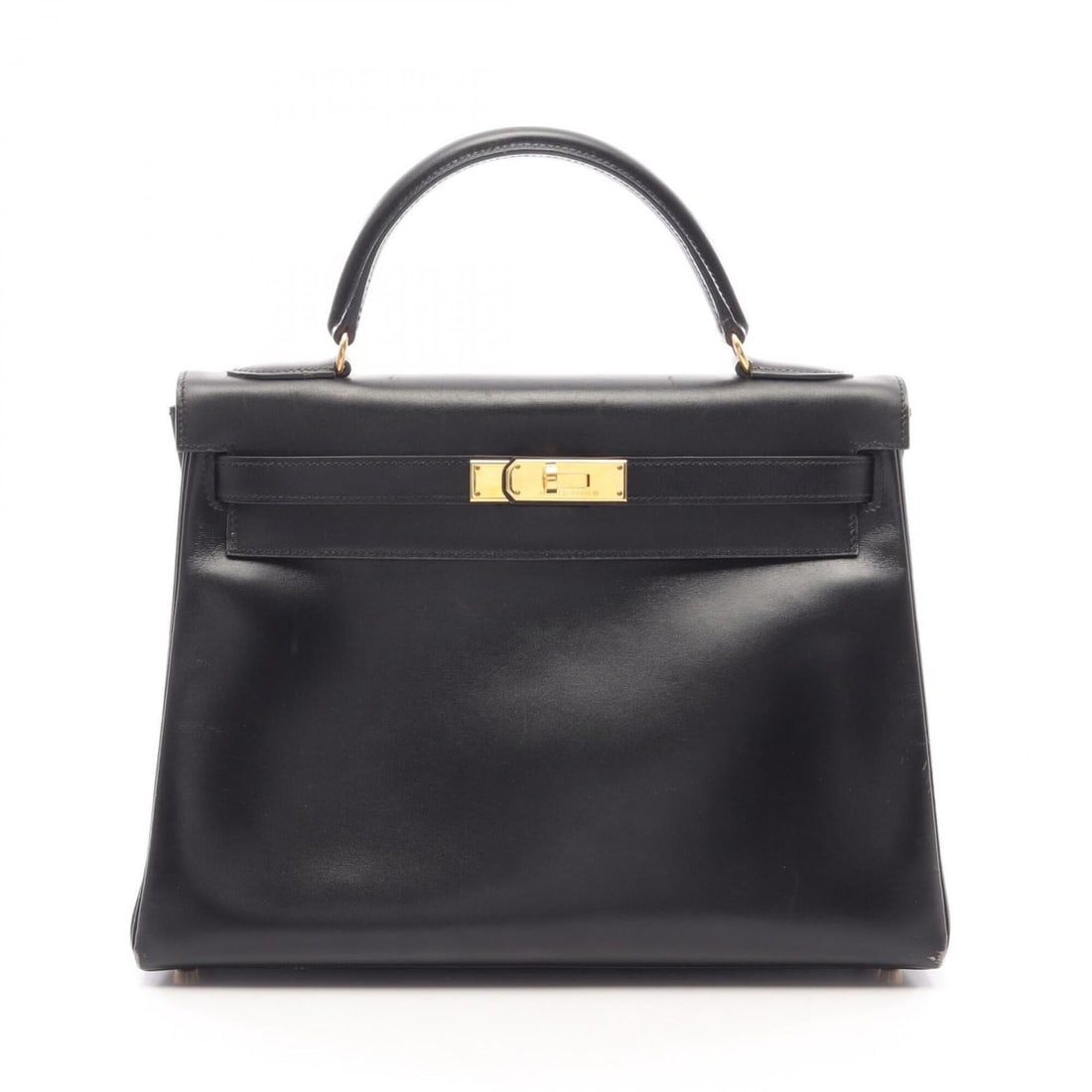 Hermes Kelly 32 2-Way Handbag, Calfskin (Cowhide), Box Calf Leather, Women's, Black, 001865CC: --- Catalog ---Category: SizeSize (HxWxD): 23cm x 32cm x 12cm / 9.05'' x 12.59'' x 4.72''Category: DesignType: HandbagColor: BlackGender: WomenMaterial: Box calf leather Hardware Color: GoldCategory: 