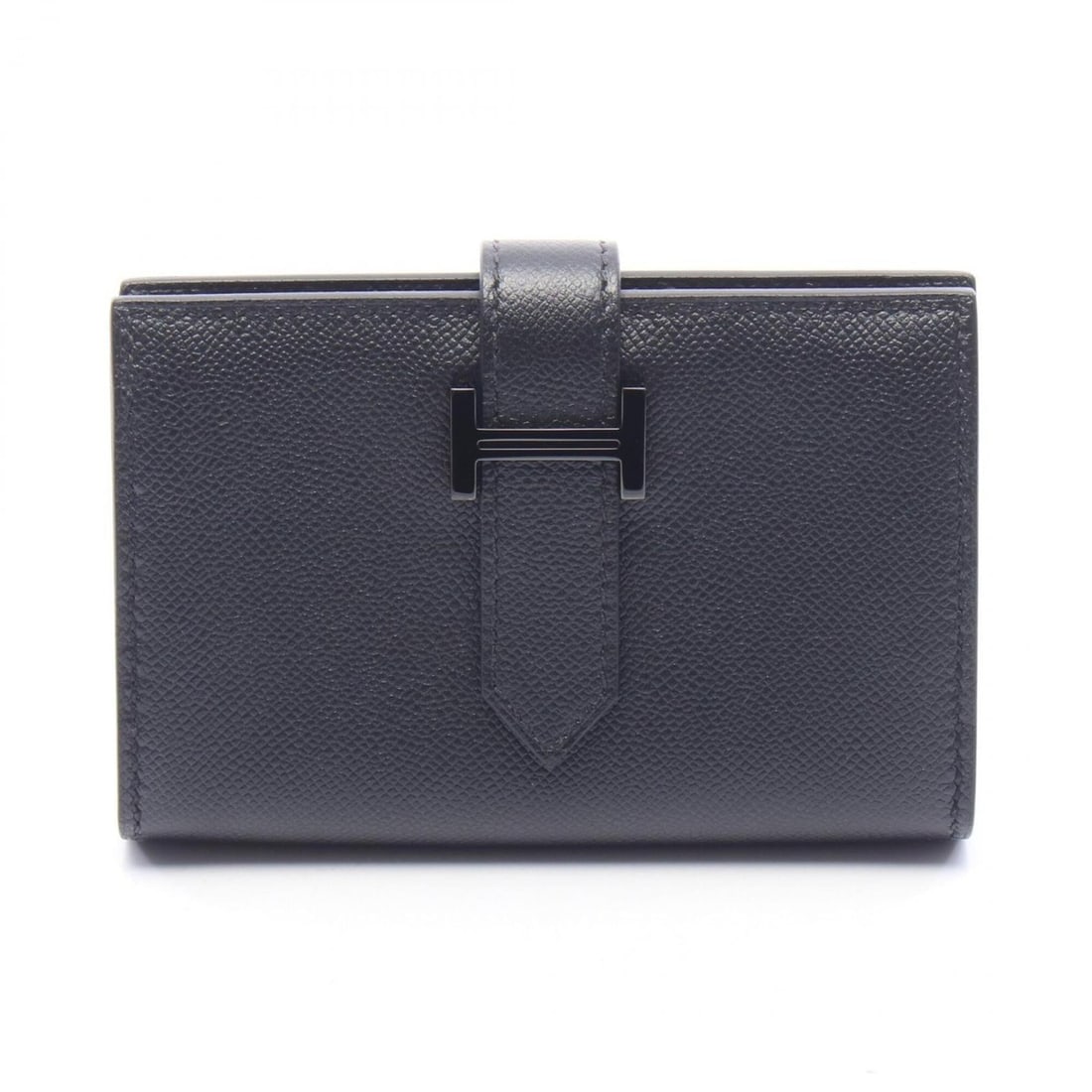 Hermes Bearn Mini Monochrome Business Card Holder/Card Case, Leather Accessory, Veau Madame Leather, (1 of 11)