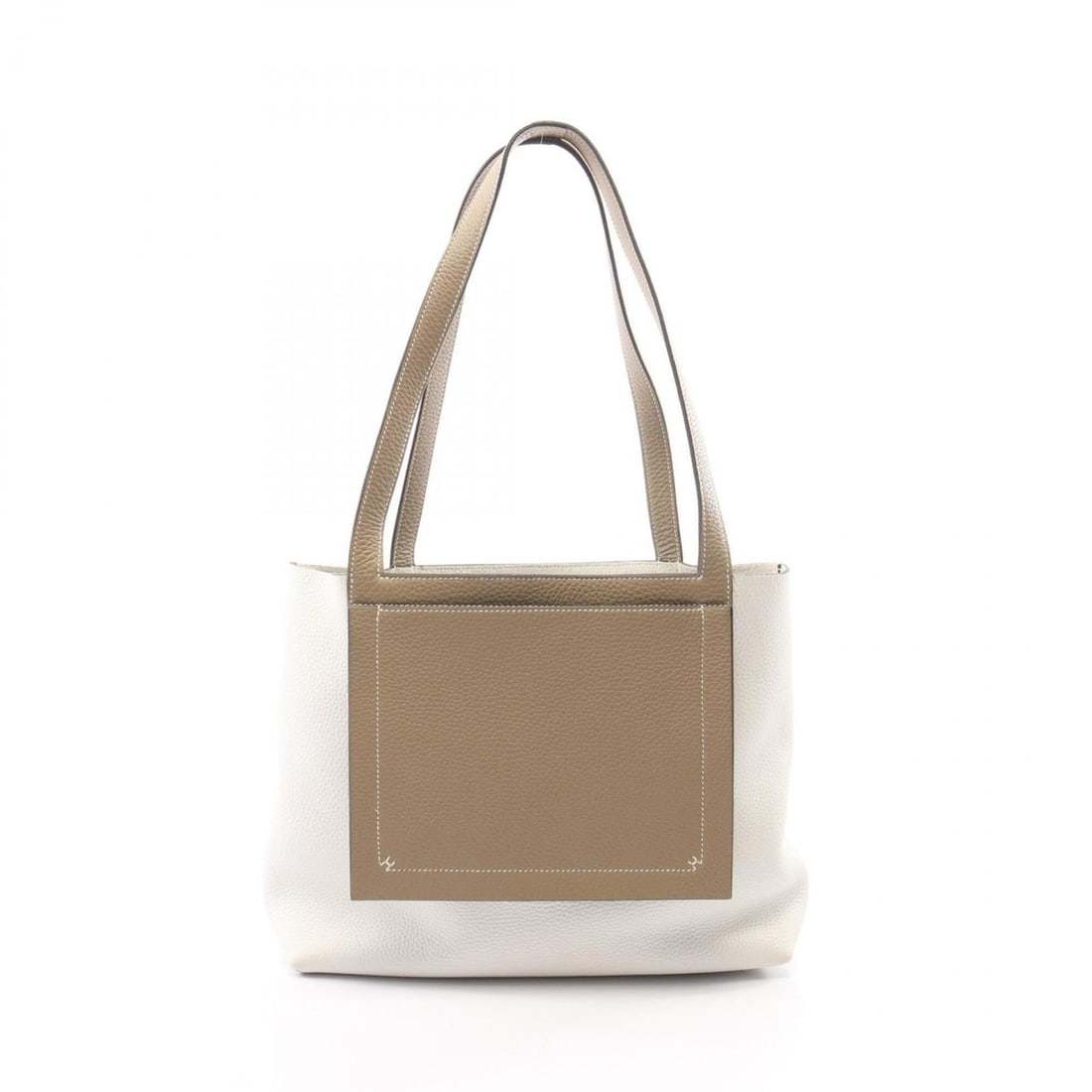 Hermes Cabasellier 31 New White Beige Malfa Tote Bag Handbag Leather Taurillon Clemence Women's: --- Catalog ---Category: SizeSize (HxWxD): 25cm x 31cm x 10cm / 9.84'' x 12.2'' x 3.93''Category: DesignType: Handbag, Tote bagColor: Beige, WhiteGender: WomenMaterial: Taurillon clemence leather Cate