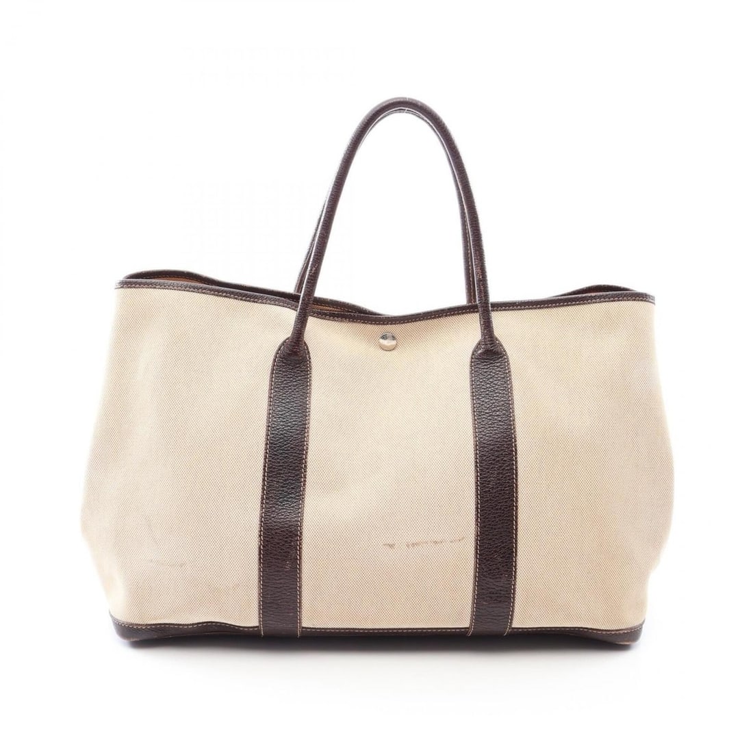 Hermes Garden Party MM Tote Bag Handbag Toile H Buffle Women's Beige/Brown: --- Catalog ---Category: SizeSize (HxWxD): 30cm x 42cm x 20cm / 11.81'' x 16.53'' x 7.87''Category: DesignType: Handbag, Tote bagColor: Beige, BrownGender: WomenMaterial: Toile H , Buffalo leather Cat